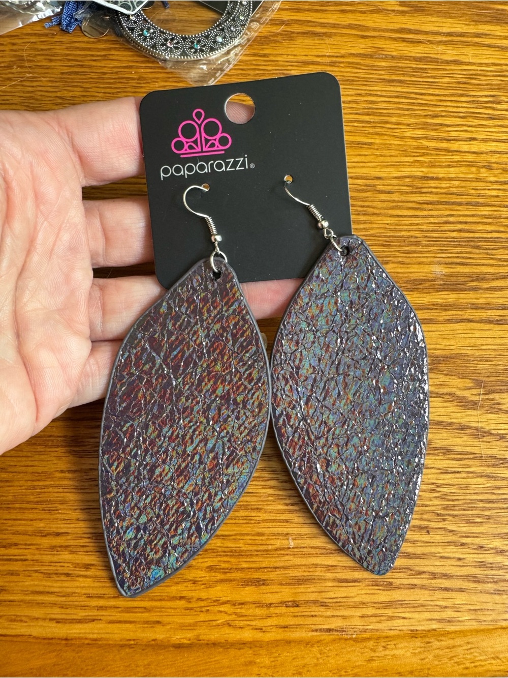 paparazzi  Crackle Teardrop Earrings